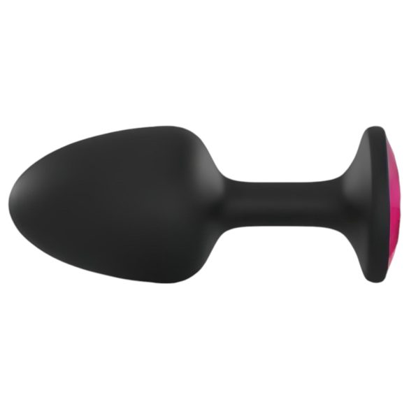 Dorcel Geisha Plug Ruby L - Svart analplugg med rosa sten