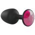Dorcel Geisha Plug Ruby L - Svart analplugg med rosa sten
