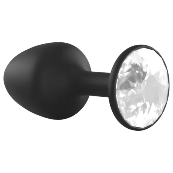Dorcel Geisha Plug Diamond XL - Svart analplugg med vit juvel