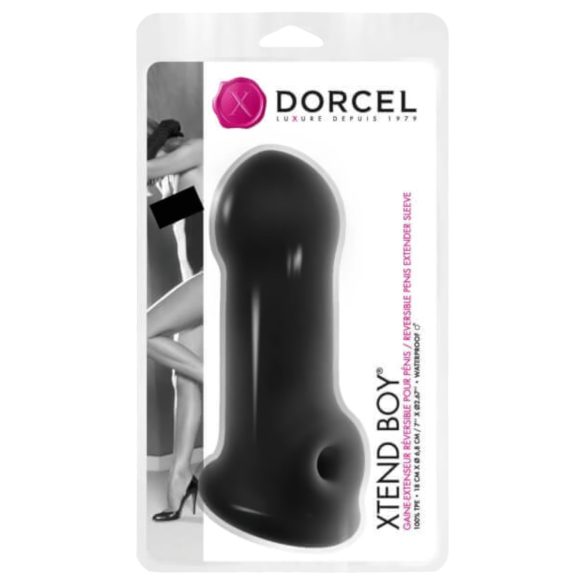 Dorcel Xtend Boy - silikonpenishylsa (svart)