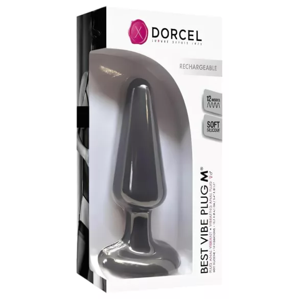 Dorcel Bästa Vibb Propp M - uppladdningsbar svart anal vibrator