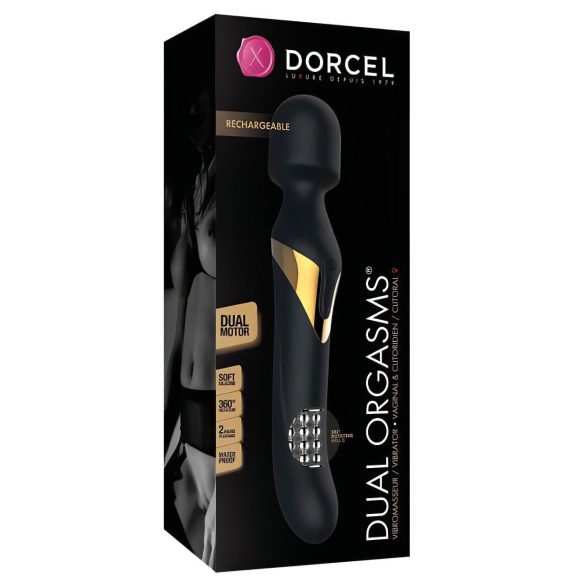 Dorcel - 2-i-1 vibrator och massager - svart