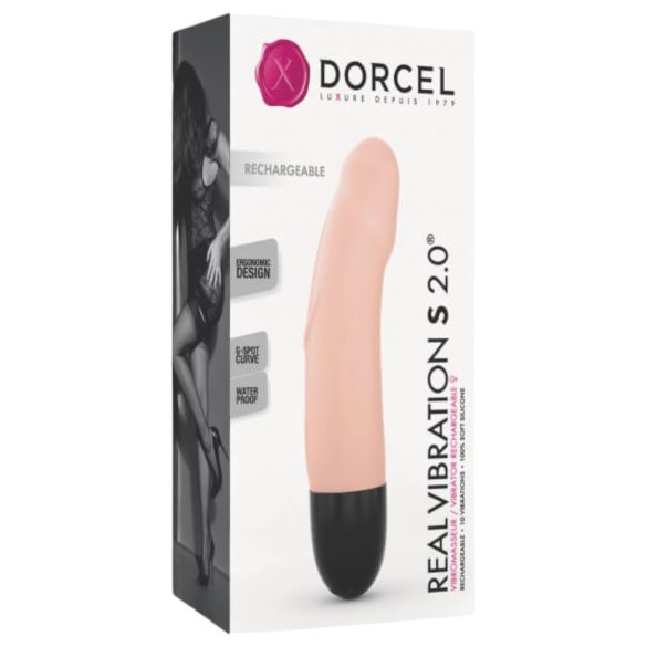 Dorcel Real Vibration S 2.0 - uppladdbar vibrator (naturfärg)