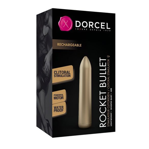 Dorcel Rocket Bullet - uppladdningsbar stavvibrator (guld)