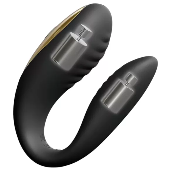 Dorcel Perfect Lover - parvibrator med fjärrkontroll - uppladdningsbar - svart