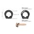 Dorcel Starkare Ring - Metallinsats Penisring (Svart)