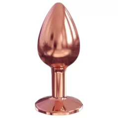   Dorcel Diamond Plug S - analplugg i aluminium - liten (roséguld)