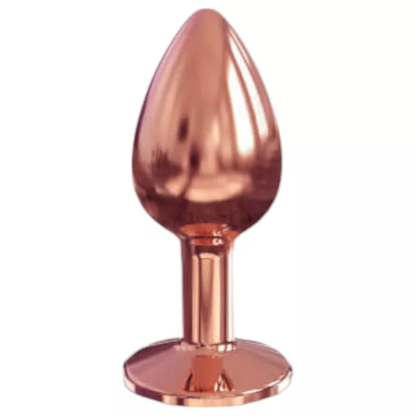 Dorcel Diamond Plug S - analplugg i aluminium - liten (roséguld)