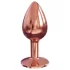 Dorcel Diamond Plug S - analplugg i aluminium - liten (roséguld)
