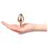 Dorcel Diamond Plug S - analplugg i aluminium - liten (roséguld)