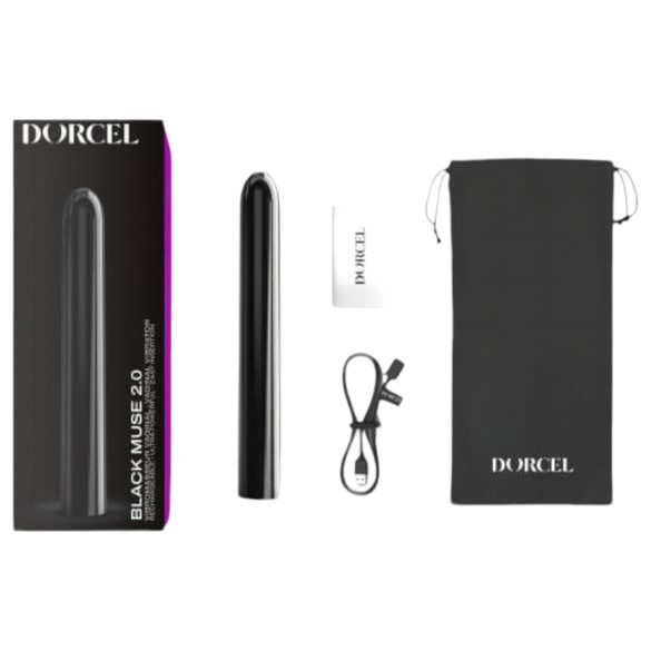 Dorcel Black Muse 2.0 - uppladdningsbar stavvibrator (svart)