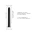 Dorcel Black Muse 2.0 - uppladdningsbar stavvibrator (svart)