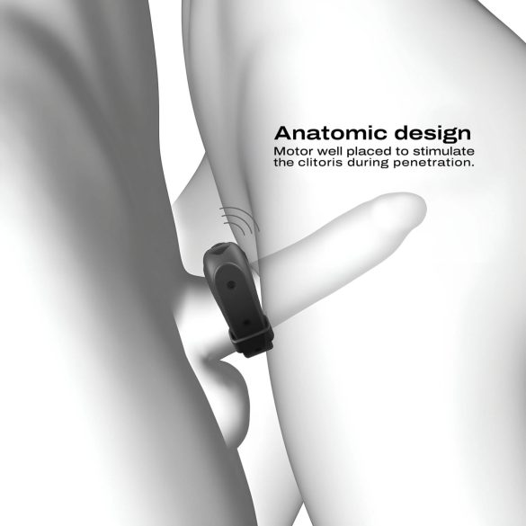 Dorcel - Vibrerande, Justerbar Penisring (Svart)