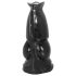 AnimHole Wolf - dildo penisformad - svart silikon 21cm