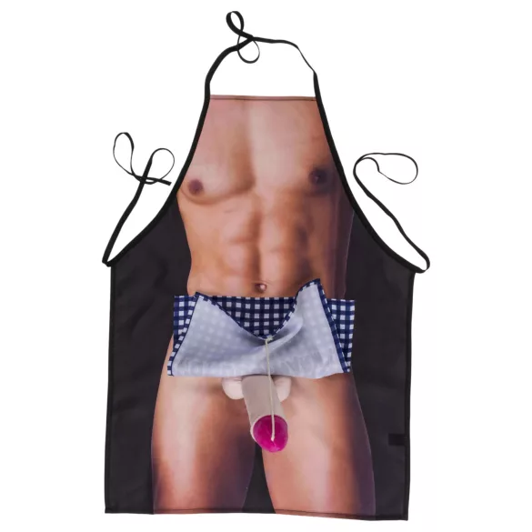 Förkläde med plyschpenis