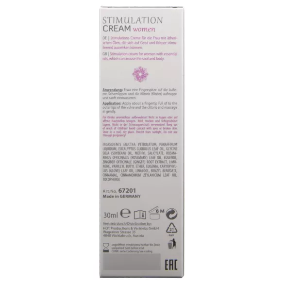 HOT Shiatsu Joyful - stimulerande kräm för kvinnor (30 ml)