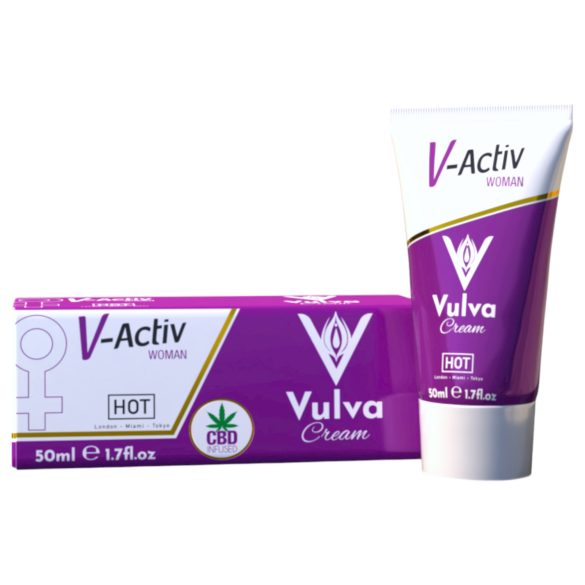 Hot V-Active - stimulerande intimkräm för kvinnor (50ml)