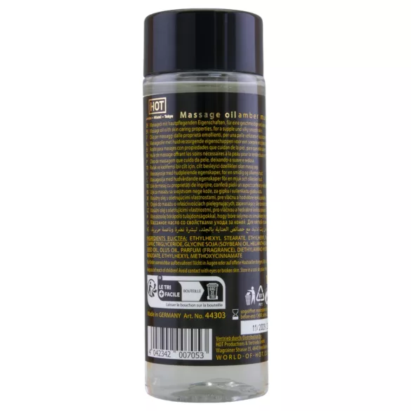 HOT - massageolja - bärnsten mysk - 100 ml