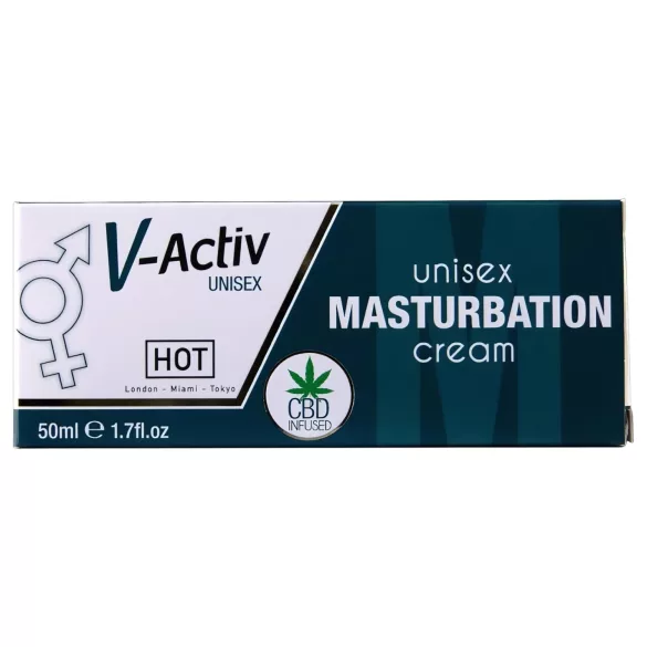 Hot V-Active - stimulerande unisex onanikräm (50 ml)