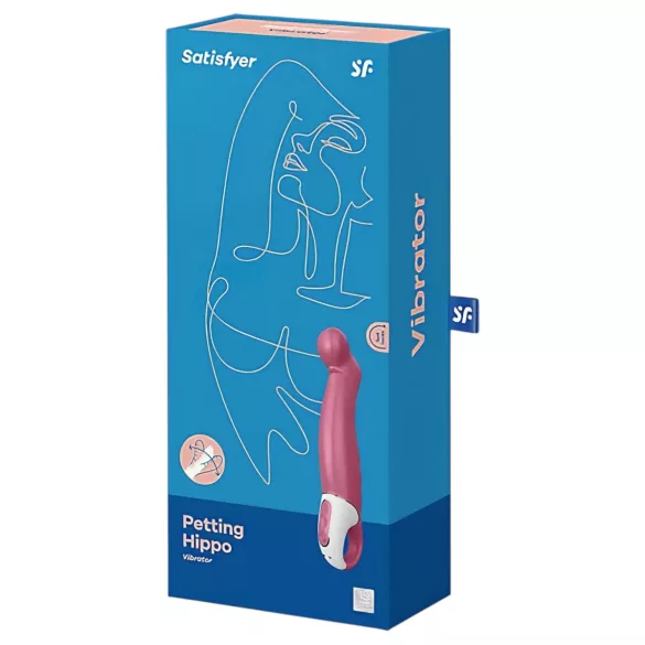 Satisfyer Petting Hippo - uppladdningsbar, vattentät vibrator (rosa)