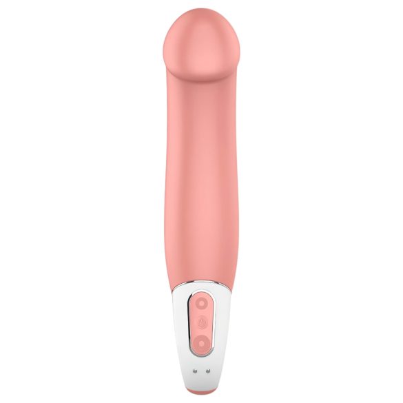Satisfyer Master - vibrator för män - vattentät uppladdningsbar - beige