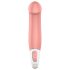 Satisfyer Master - vibrator för män - vattentät uppladdningsbar - beige
