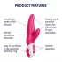 Satisfyer Mr. Rabbit - vattentät vibrator med klitorisstimulator (rosa)
