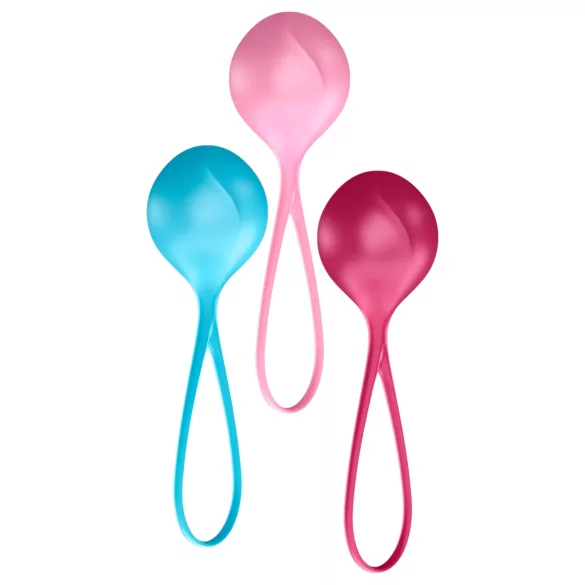 Satisfyer - geishakulor set - bäckenbottenträning - 3-pack