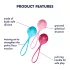 Satisfyer - geishakulor set - bäckenbottenträning - 3-pack