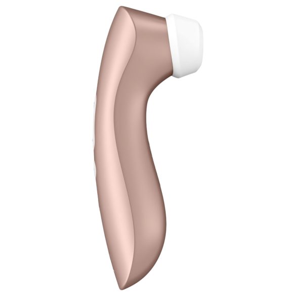 Satisfyer Pro 2+ - klitorisstimulator vibrator - uppladdningsbar - brun