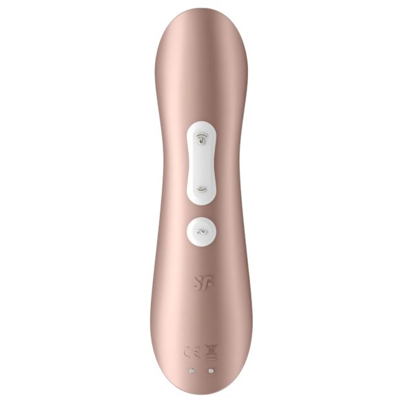 Satisfyer Pro 2+ - klitorisstimulator vibrator - uppladdningsbar - brun