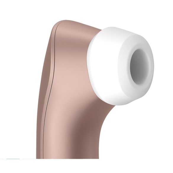 Satisfyer Pro 2+ - klitorisstimulator vibrator - uppladdningsbar - brun