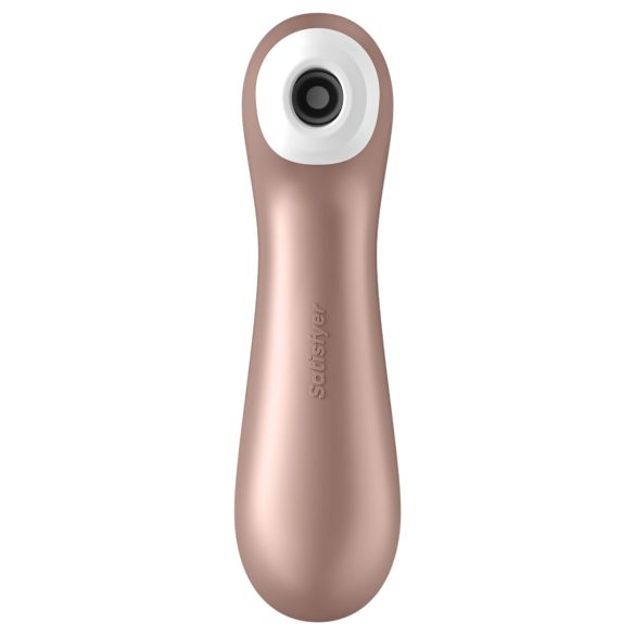 Satisfyer Pro 2+ - klitorisstimulator vibrator - uppladdningsbar - brun
