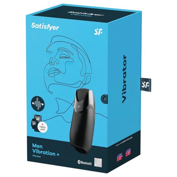 Satisfyer Men - masturbator - smart funktion - svart