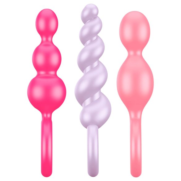 Satisfyer Booty Call - analpluggsset - 3 delar - färgglada