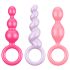 Satisfyer Booty Call - Färgglad analpluggset (3 delar)
