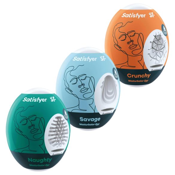 Satisfyer Egg NSC - Äggmasturbator Set (3 stycken)