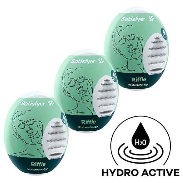 Satisfyer Egg Riffle - Äggmasturbator-set (3 st.)