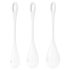 Satisfyer Yoni Power 1 - Geishakulor Set, Vit (3 delar)