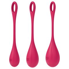 Satisfyer - geishakulor set - 3 delar - röd