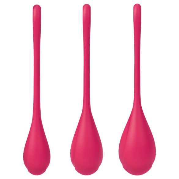 Satisfyer - geishakulor set - 3 delar - röd