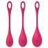 Satisfyer Yoni Power 1 - Geishakulor Set - Röd (3 delar)