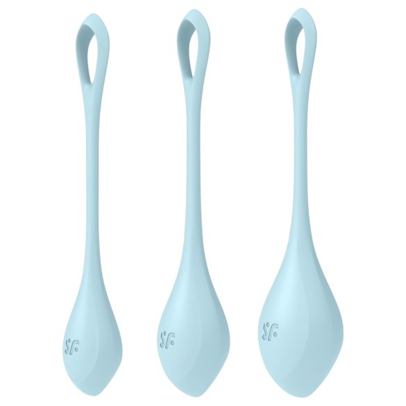 Satisfyer Yoni Power 2 - Geishakul-set - Blå (3 delar)