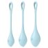 Satisfyer Yoni Power 2 - Geishakul-set - Blå (3 delar)