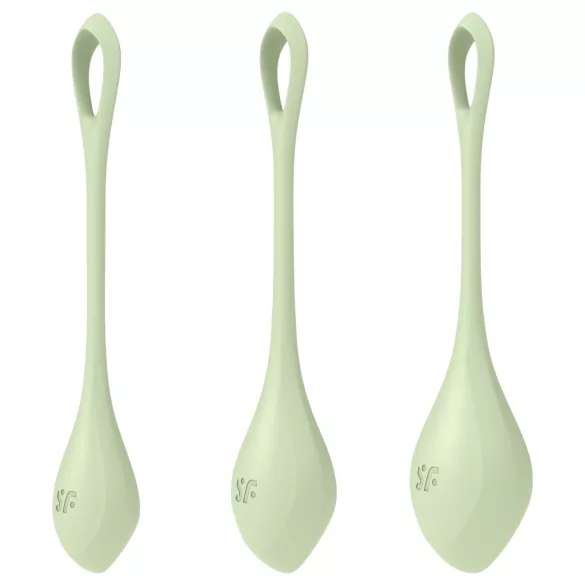 Satisfyer - Geishakulor set - 3 delar - grön