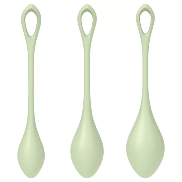 Satisfyer - Geishakulor set - 3 delar - grön
