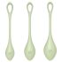 Satisfyer Yoni Power 2 - geishakulor set - grön (3 delar)