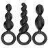Satisfyer Booty Call - Analpluggset - Svart (3 delar)