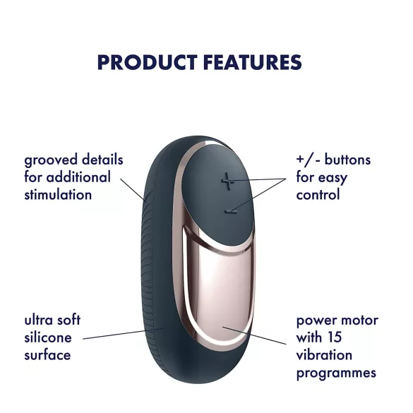 Satisfyer Dark Desire - klitorisvibrator uppladdningsbar svart