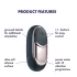 Satisfyer Dark Desire - klitorisvibrator uppladdningsbar svart